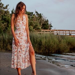 Halter Midi Dress // brand Paige.